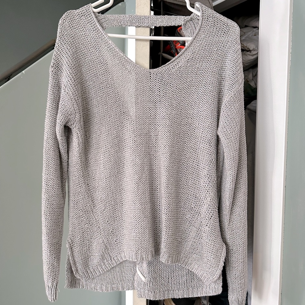 Gray sweater